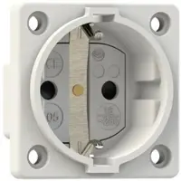 Pce 10584-0wsc Schutzkontakt-Anbausteckdose P-Nova+ 50x50 nat IP20 seitlich (weiß) 105840wsc