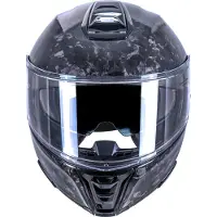Vito Carbon Klapphelm mit Karbon-Schale und Sonnenblende | Motorradhelm Systemhelm Modularhelm | ECE 22.06