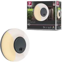Paulmann LED-Wandlampe Aureva, anthrazit, Sensor Ø 22 cm CCT