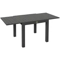 StarTech.com Gartentisch - Outdoor Tisch - Metallgestell - Wetterfest - Rechteckig - 162x80x75 cm - Grau