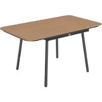 BellaFurn Gartentafel 140x80 cm für 6 Personen, WPC | Kleur: Teak | Afmetingen: 140x80x75 cm