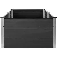 vidaXL Garten-Hochbeet 200x100x54 cm WPC Grau