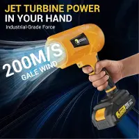 StarTech.com Elektrisches Laub- und Schneegebläse - Turbo Jetgebläse 21V - 62500 U/min - Luftgeschwindigkeit 200 m/s - Kabellos - 2x Akkus inklusive - Kompatibel mit Makita 18V