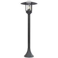 V-TAC LED Außenstehleuchte, Aluminium, Glas, Schwarz, IP44, H 97,5 cm