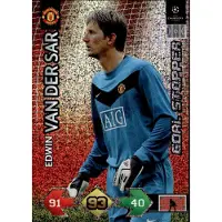 Hasbro Panini Champions League 2009/10 card: Man UTD Van Der Sar – Goal Stopper