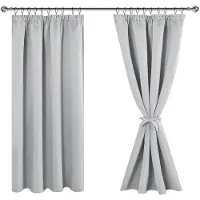 OEM Silbergraue Rollos - unverrückbar - Set aus 2 - 140 x 145 cm