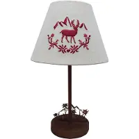 Clayre & Eef Tischlampe Braun Holz