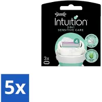 Wilkinson 5 x Intuition Sensitive Care Ersatzklingen für empfindliche Haut - Vorteilspackung - 5 Stücke