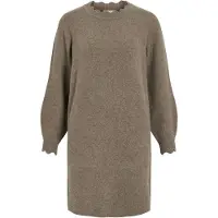 Vila Vinikolina Langärmeliges Strickkleid