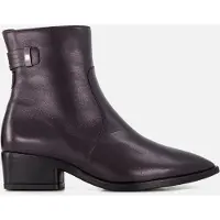 Gabor Stiefelette , Damen, Gr. 40, weinrot, Nappaleder, unifarben, Schuhe Stiefelette, Blockabsatz, Businessstiefelette mit Reißverschluss, G-Weite