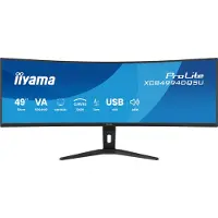 Iiyama ProLite XCB4994DQSU-B1, 124,5 cm (49"), 5120 x 1440 Pixel, Dual QHD, LCD, 2 ms, Schwarz
