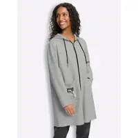 HEINE Shirtjacke in grau-meliert | Gr.: 44