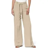 HEINE Webhose , Damen, Gr. 48, Normalgrößen, beige (sand), 70% Lyocell, 30% Leinen, unifarben, lang, Hosen Webhose