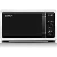 Sharp Home Appliances R-243W, Arbeitsplatte, Solo-Mikrowelle, 20 l, 800 W, Eingebautes Display, Tasten, Drehregler