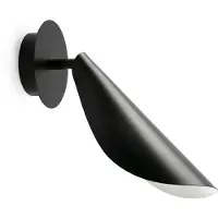 Faro Wandleuchte Liggera, schwarz, Stahl, Breite 10,3 cm