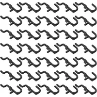 Markenlos 100 Kunststoffhaken für Lochwände zur Organisation, 6mm Lochdurchmesser, 25mm Lochabstand, für Küchen, Studios und Lagerung