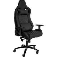 BellaFurn Exklusiver Bürostuhl aus Leder - Ergonomisch - Trompetenfunktion - Metallgestell | Farbe: Schwarz