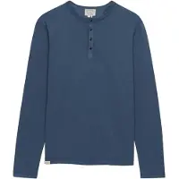 Superdry Slub Grandad Langarm-t-shirt