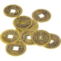 Bahadra Chinesische Feng Shui Glücksmünzen Set von 10 -- 2.3 cm online bestellen