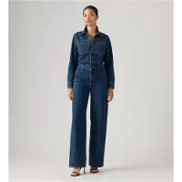 Levi's für Damen. 0088J-0000 Latzhose Heritage mittelblau (L), Lässig, Baumwolle, Denim, Langarm