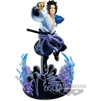 Banpresto Naruto Shippuden Vibration Stars Sasuke Uchiha Special Edition Figur 20 Cm Blau Blau One Size