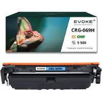 Evoke Tonerpatrone für Drucker CRG-069H cyan , 5.500 Seiten, kompatibel mit i-Sensys MF752Cdw, MF754Cdw und LBP673Cdw