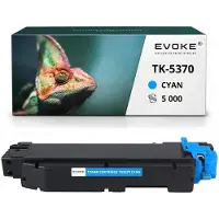 Evoke Kompatible Tonerkartusche für den Kyocera-Drucker TK-5370 1T02YJCNL0 Cyan, kompatibel mit EcoSys PA3500cx, MA3500cix und MA3500cifxx