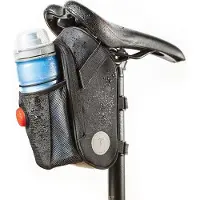 Unyqoos Wasserdichte Satteltasche für Fahrrad – geräumig, mit Platz für Rücklicht & Zubehör, 3 Innen-Netzfächer, wasserdichter Reißverschluss