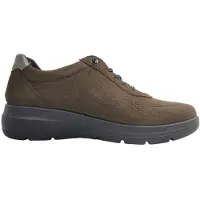 Imac Damenschuhe Schnürschuhe Sportive sportlicher Schnürer Braun Freizeit