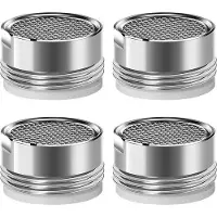 OEM Drehbarer Perlator - 4 Stück - Universal - Wasser sparende Kopf - Rotierender Kopf - Mit verschiedenen Aufsätzen - M24 - Wasser sparend - Aufsatz für Wasserhähne