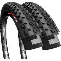 Unyqoos MTB-Reifen 26 x 2,25 (ETRTO 57-559) – 2er Set, faltbar, Nylon‑Gummimischung, 800 g pro Reifen, Offroad & Mountainbike, Stahldraht‑Kordel