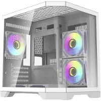 Darkflash Darflash FT350 Computergehäuse + 5 aRGB-Lüfter (weiß)