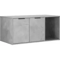 Syfax Katzenkiste Möbel Betongrau 100 x 49 x 45 cm Holzwerkstoff