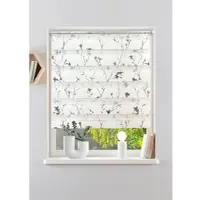 Otto Home Doppelrollo "MINNA" Gr. 13, grau (weiß), B:70cm H:210cm, Polyester, Rollos, Doppelrollo, Rollo mit Floralem Design, Für Fenster & Tür, Klemmfix - sehr beliebt, Topseller