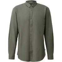 QS Flanellhemd , Herren, Gr. XL, N-Gr, grau, Flanell, Obermaterial: 100% Baumwolle, regular fit normal, 2-Knopf-Manschette, Hemden Flanellhemd, Button-down-Kragen, Regular fit