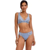 Falke Damen BH Delicate Touch, M, Blau, Uni,Struktur