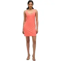 Superdry für Damen. W8011869A Ärmelloses Minikleid in Koralle (L), Lässig, Modal, Ärmellos / Hosenträger