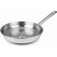 Lacor Edelstahl-Bratpfanne - Profiqualität, 26 cm Durchmesser, spülmaschinenfest, für alle Herdarten geeignet