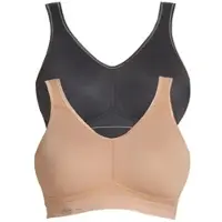 Anita Sport-BH "Sport BH light & firm", Damen, Gr. 85, Cup E, bunt (schwarz beige), Stoff, Obermaterial: 80% Polyamid PA. 20% Elasthan EL., BHs Sport-BH