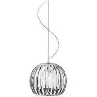 Azzardo ARCADA M Pendelleuchte 1x E27 40W ohne Leuchtmittel 30cm IP20, klar/weiß/chrom
