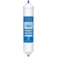 Air2go Wasserfilter Steel 280x70mm für Kühlschränke mit Schraubanschluss 1/4 Zoll