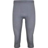 Falke 3/4 Herren Tights Wool-Tech, L, Grau, Uni, Schurwolle