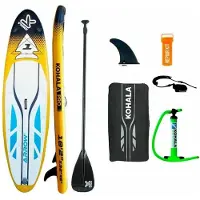 Kohala Inflatable Paddle Surf Board with Accessories Kohala Arrow 1 Yellow (310 x 81 x 15 cm)