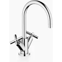 Dornbracht Waschtisch-Einlochbatterie, 165mm, Kreuzgriff TARA. Nr. 22513892-00 verchromt