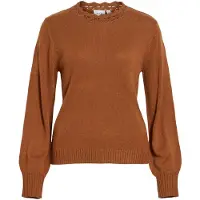 Vila Vinoa Stehkragen Strickpullover