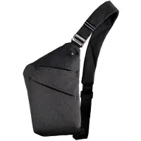Benza Ibenzoa Herren-Schultertasche mit Anti-Diebstahlfunktion – Nylon & Canvas, 5 Fächer inkl. Geheimfach, verstellbarer Crossbody-Gurt, wasser- & reißfest, reflektierend