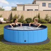 Syfax Pool Bodenschutzmatte 25 stk. Ø 292 cm Rund EVA-Schaum Schwarz