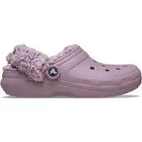 Crocs Hausschuh "Classic Fleece Lined Clog", Damen, Gr. 41, rosa (dusty lila), CrosliteTM, Schuhe Hausschuh, Clog mit Warmfutter