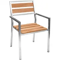 Lestix International Stapelstuhl Lavarone Teakholz & Edelstahl von Teako Design