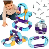 Kik Magnetische Bausteine Rennstrecke Auto 54 Teile